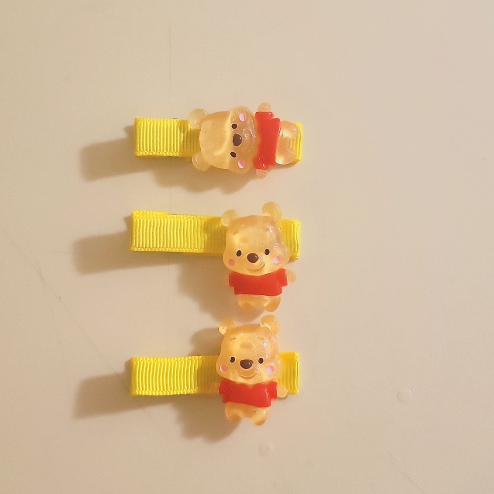 Winnie the pooh-pooh bear hairclips